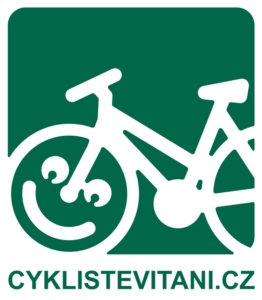 cyklisté vítáni logo